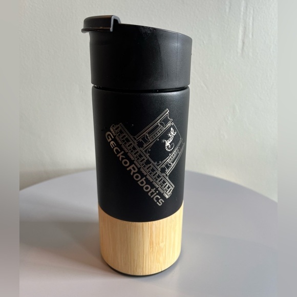 Welly Bottle, black and faux wood colors. Branded. - Picture 2 of 3